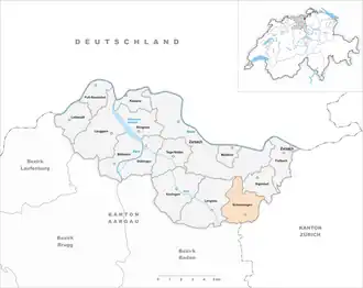 Karte von Schneisingen