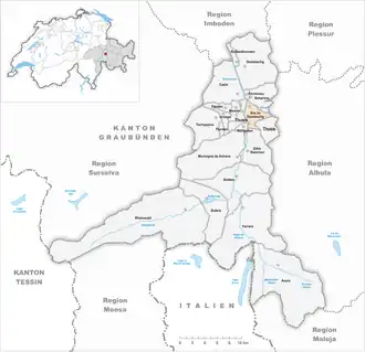 Karte von Sils im Domleschg