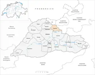 Karte von Soyhières