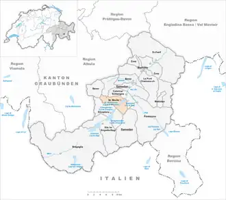 Karte von St. Moritz