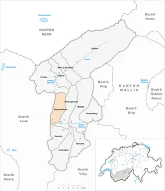 Karte von Steg-Hohtenn