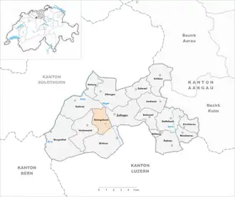 Karte von Strengelbach