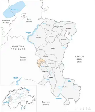 Karte von Tentlingen