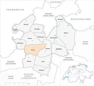 Karte von Therwil