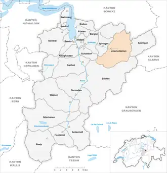 Karte von Unterschächen