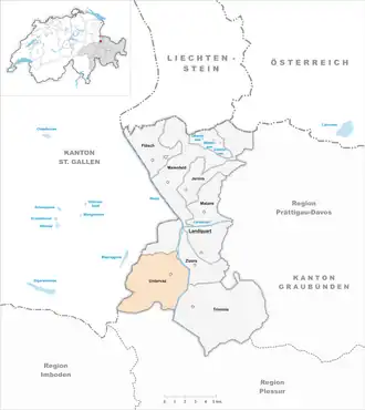Karte von Untervaz