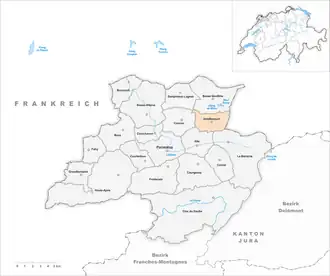 Karte von Vendlincourt