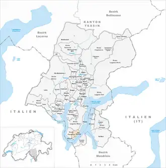 Karte von Vico Morcote