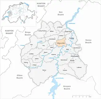 Karte von Villars-sur-Glâne