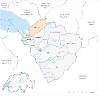 Karte von Villeneuve