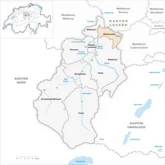 Karte von Werthenstein