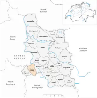 Karte von Wohlenschwil