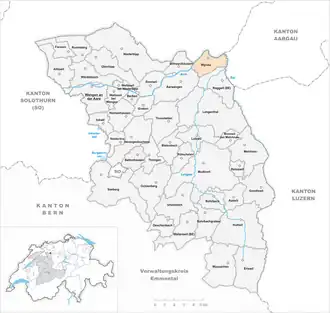 Karte von Wynau
