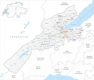 Karte von Yverdon-les-Bains