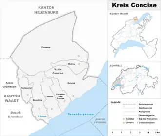 Karte von Kreis Concise
