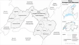 Karte von Kreis Granges-près-Marnand