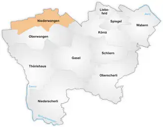 Karte von Niederwangen