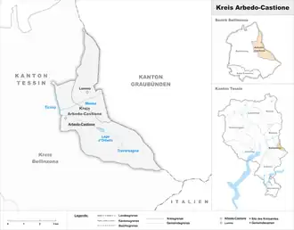 Karte von Arbedo-Castione