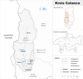 Karte von Calanca