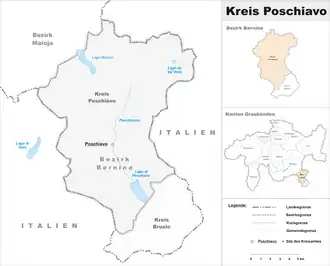 Karte von Poschiavo