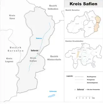 Karte von Safien