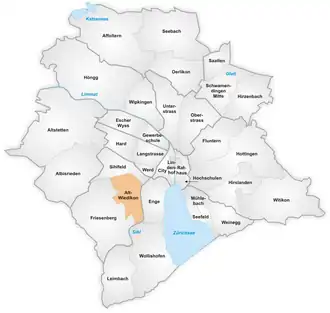 Karte von Alt-Wiedikon