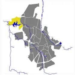 Karte von Gorangab im Stadtgebiet von Windhoek