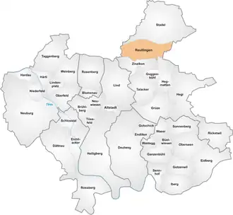 Karte von Reutlingen