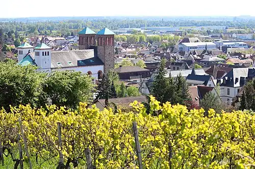 St. Georg aus Sicht des Kirchbergs