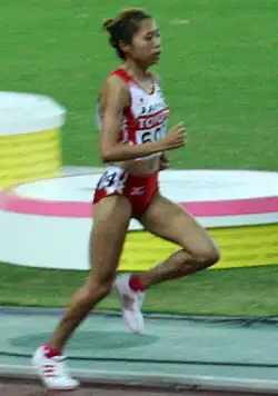 Kayoko Fukushi Rang elf in 15:16,53 min