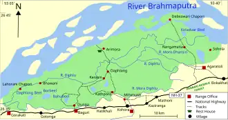 Karte des Nationalparks