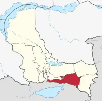 Lage im Oblys Almaty