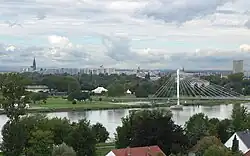 Blick vom Weißtannenturm auf das benachbarte Straßburg