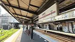 Blick auf die Bahnsteige