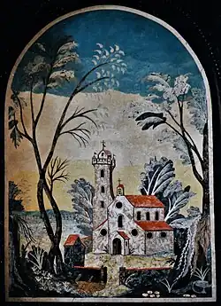 Architektur­dar­stel­lung, hier eine Kirche