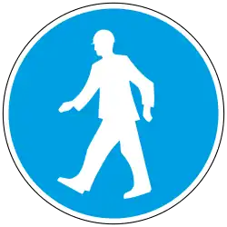 KennV Gebotszeichen GebotfürFußgänger