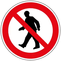 KennV Verbotszeichen Fußgänger