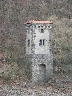Schieberhaus des Kermeterstollens an der Urfttalsperre
