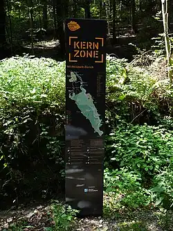 Beschilderung Kernzone