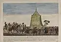Der Mahmal vor seiner Entsendung in Kairo, Darstellung von 1791