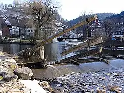 Schwallungswehr (Gamber) in Schiltach