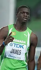 Titelverteidiger Kirani James erreichte zwar das Finale, musste sich jedoch mit Rang sieben begnügen
