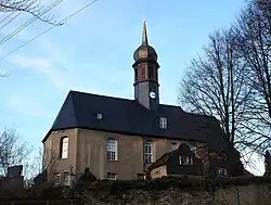 St.-Barbara-Kirche Markersbach (SW-Ansicht)