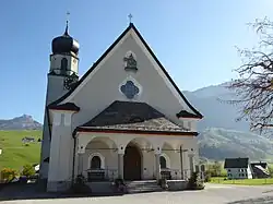 Nordwestseite mit Vorzeichen