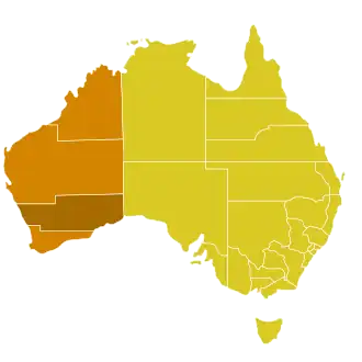 Karte der Kirchenprovinz Perth