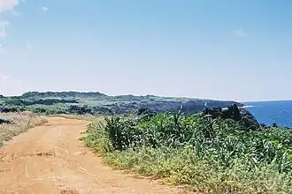 Auf dem gehobenen Riffkranz