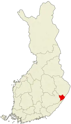 Lage von Kitee in Finnland
