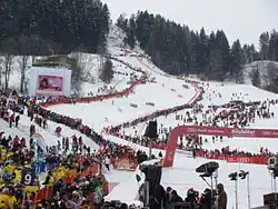 Ganslernhang beim Hahnenkammrennen 2010