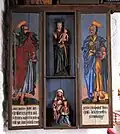 Klappaltar mit Figuren der Anna selbdritt und Madonna mit Kind