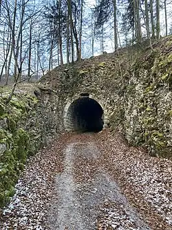 Kleiner Tunnel von Richtung Scharfling, 2025